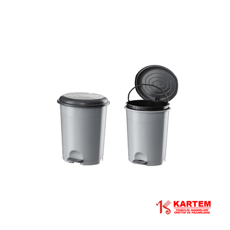Pedallı Çöp Kovası Gri | KAR-100KAR-100-01 30 lt Gri