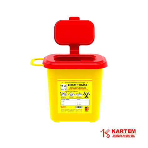 Tıbbi Atık Kutuları | KAR-128kar-128-01 0,50 lt