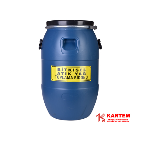 Bitkisel Atık Varili - 60 Lt | KAR-085Mavi